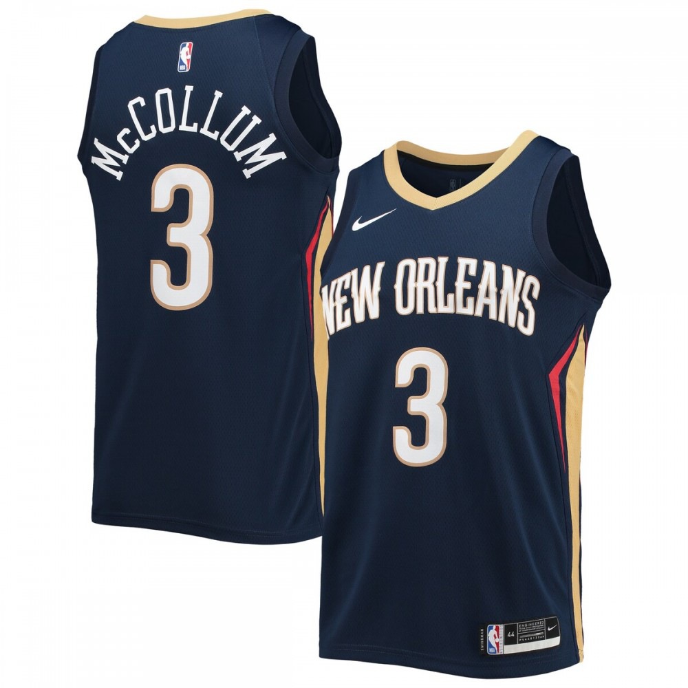C.J. McCollum New Orleans Pelicans 2021/22 Swingman Jersey - Icon Edition - Navy-Pro Kit Vault | Brand New 26/27 Sports Jerseys